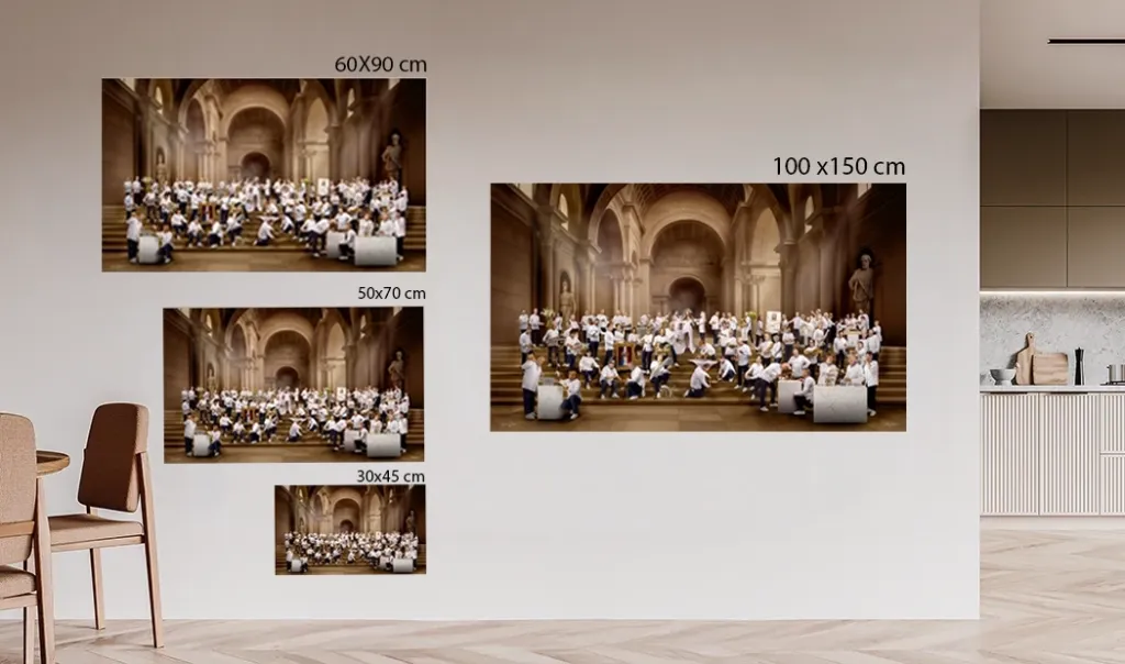 visuels des différentes tailles